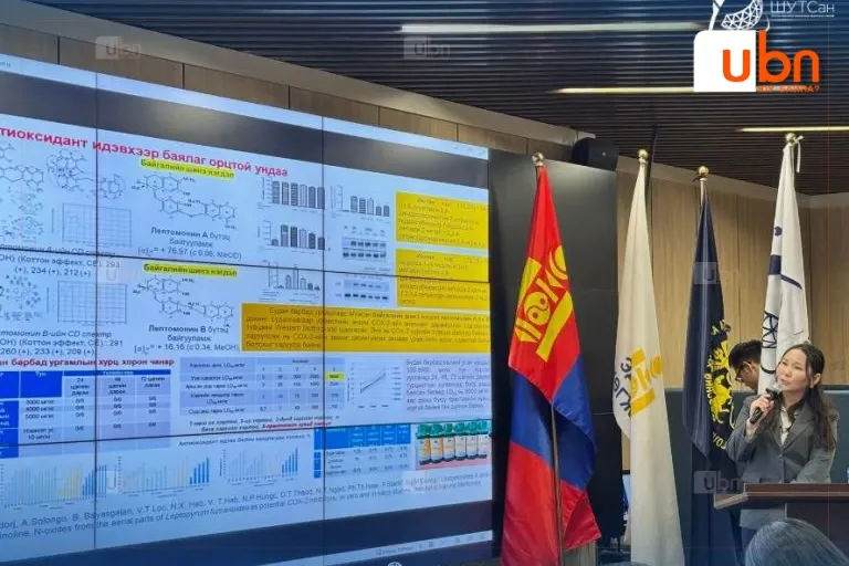 “СУДАЛГААНААС БИЗНЕС РҮҮ” АЯНЫ ХҮРЭЭНД ШИНЖЛЭХ УХААНЫ ҮР ДҮНД СУУРИЛСАН ТӨСЛҮҮДИЙГ ТАНИЛЦУУЛАХ АРГА ХЭМЖЭЭ АМЖИЛТТАЙ ЗОХИОН БАЙГУУЛАГДЛАА