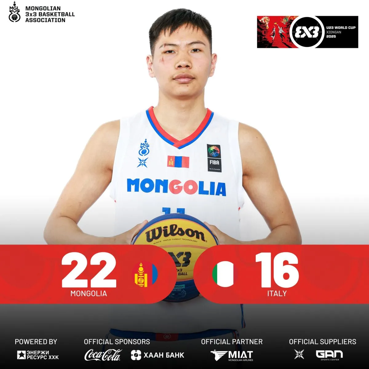FIBA 3x3 ДАШТ: Монголын шигшээ баг эхний хожлоо авлаа