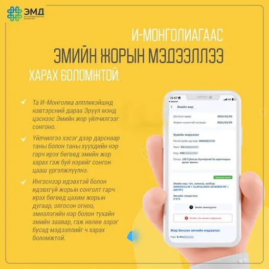 И-Монголиагаас хөнгөлөлттэй эмийн цахим жороо харах боломжтой боллоо