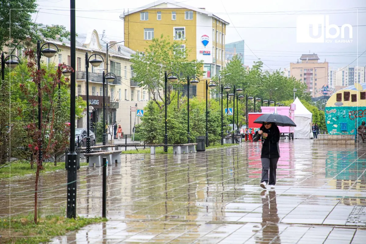 ӨГЛӨӨНИЙ МЭНД: Улаанбаатарт 23 хэм дулаан. Бороотой