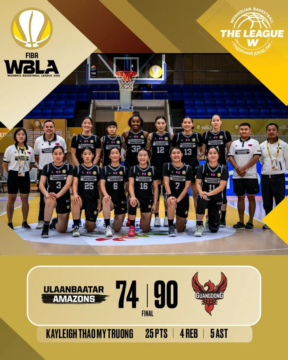 Түүхэн тоглолт: Монголын Ulaanbaatar Amazons баг FIBA Women’s Basketball League Asia-д эхний тоглолтоо хийлээ