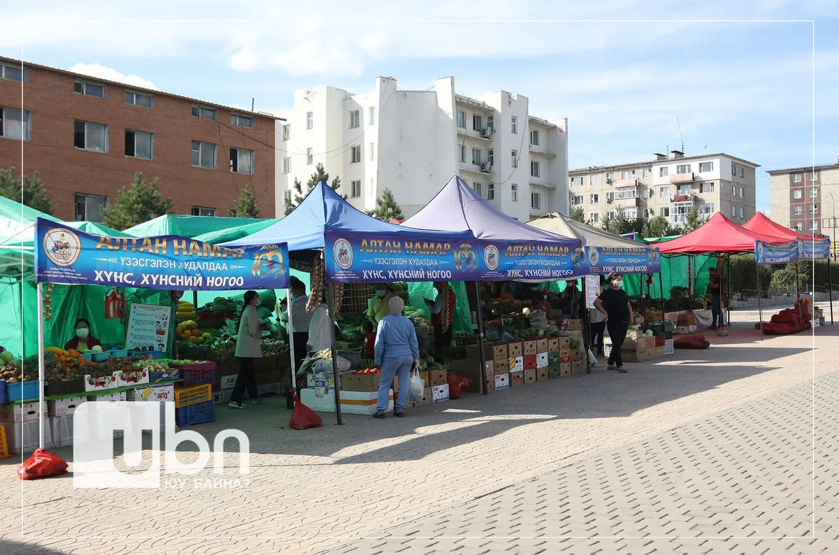 Хүнсний ногооны үзэсгэлэн худалдаа зохион байгуулж буй 25 БАЙРШИЛ