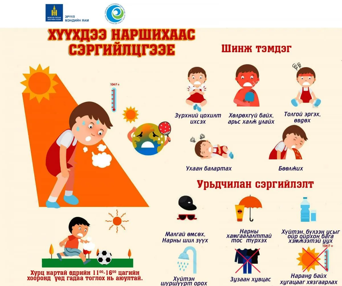 Хүүхдээ наршихаас сэргийлцгээе