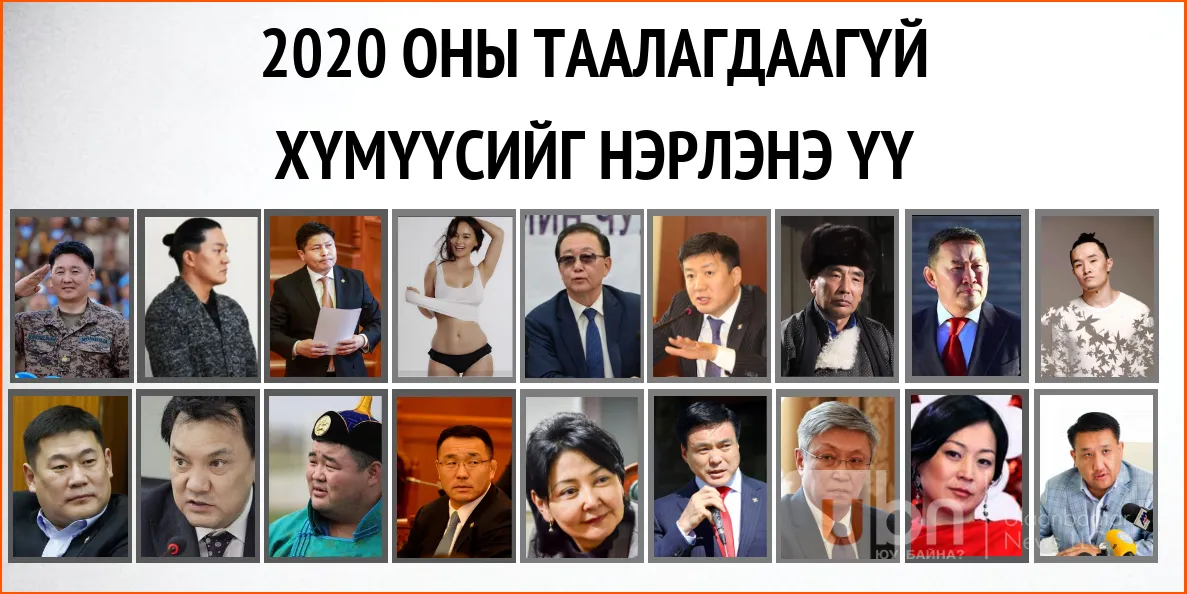 САНАЛ АСУУЛГА: 2020 ОНЫ ТААЛАГДААГҮЙ ХҮМҮҮСИЙГ НЭРЛЭНЭ ҮҮ