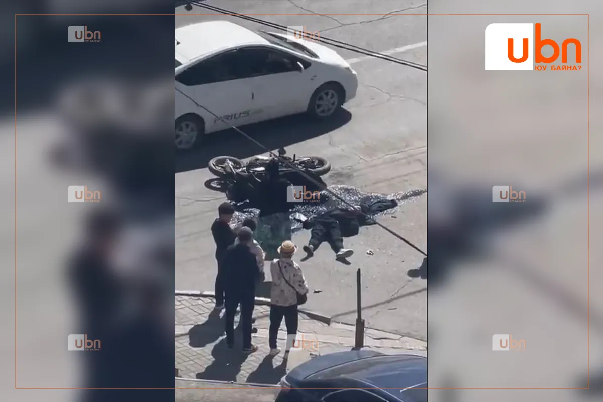 СЭРЭМЖЛҮҮЛЭГ: Мотоцикл “Приус-41” автомашинтай мөргөлдсөний улмаас мотоциклийн жолооч, зорчигч нар гэмтжээ