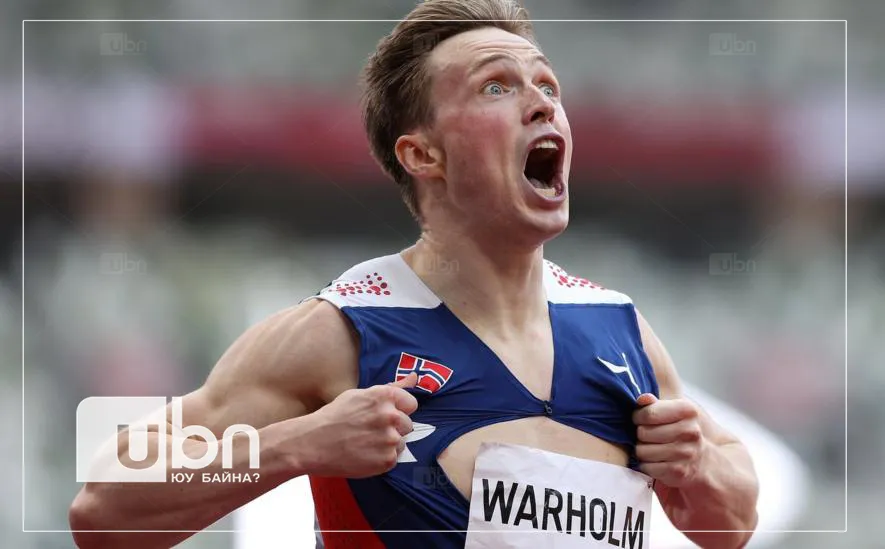 legacy:Olimpic games/ontsloh photo/Karsten Warholm of Norway after winning the gold medal in the men's 400m hurdles and setting a new world record copy.jpg