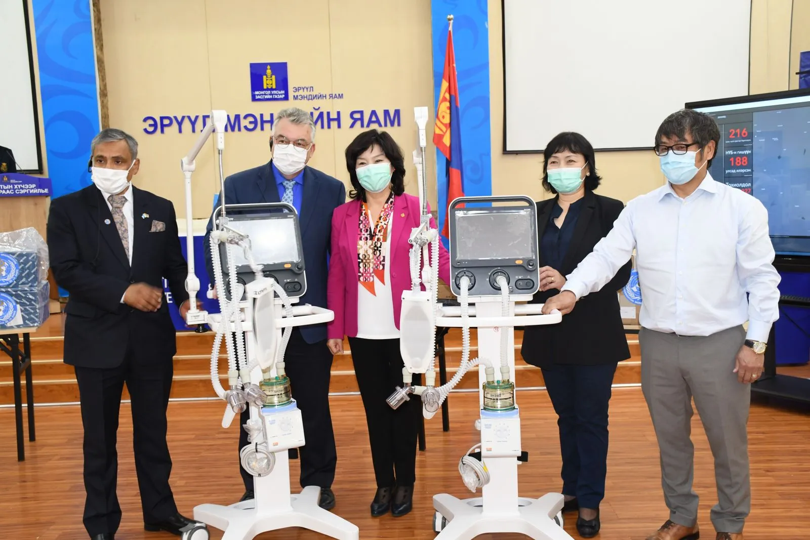 ДЭМБ-аас амны хаалт, оношлуур, тоног төхөөрөмжийг ЭМЯ-д гардуулан өглөө