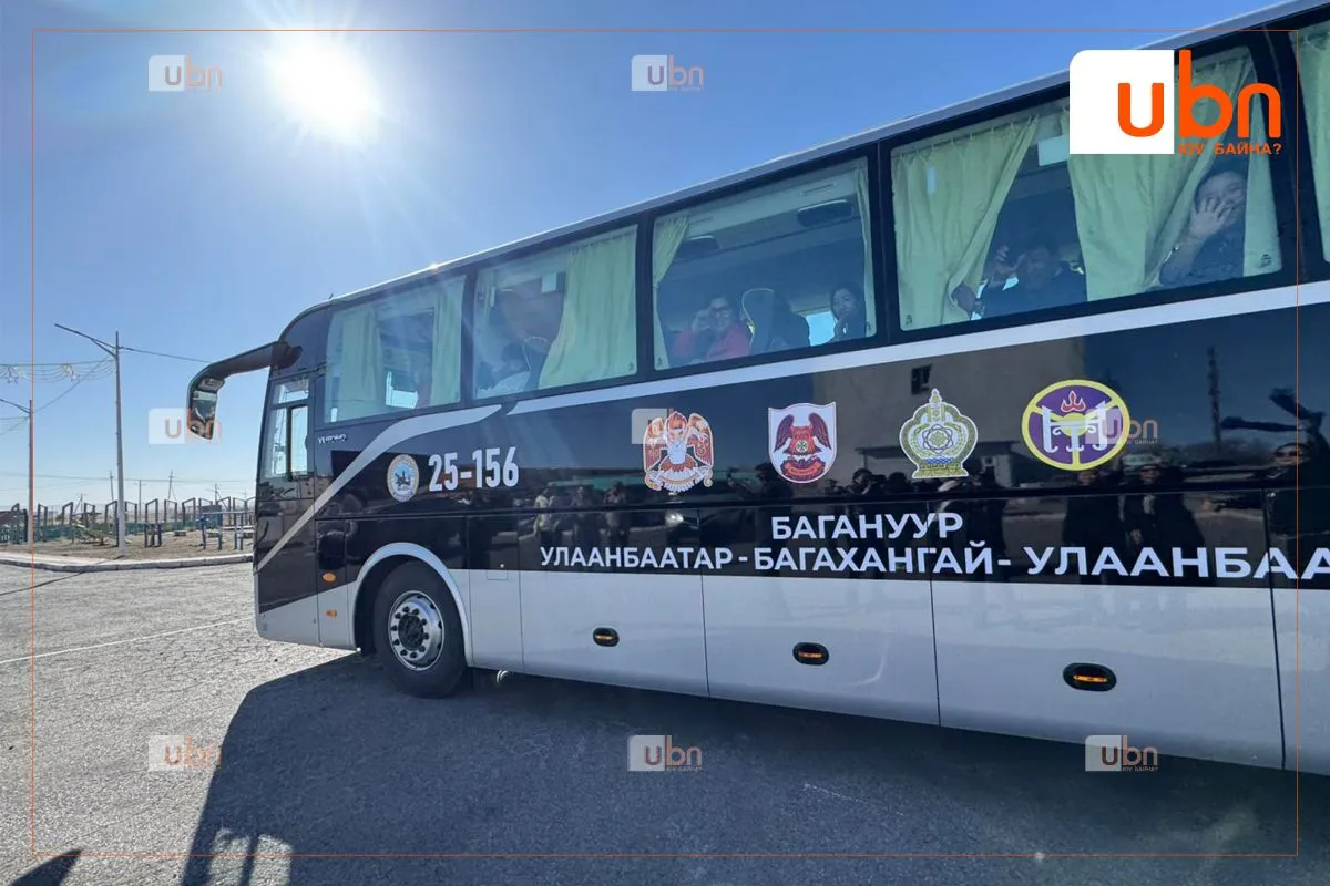 Багахангай-Улаанбаатар чиглэлд 45 хүний суудалтай автобус явж эхэллээ