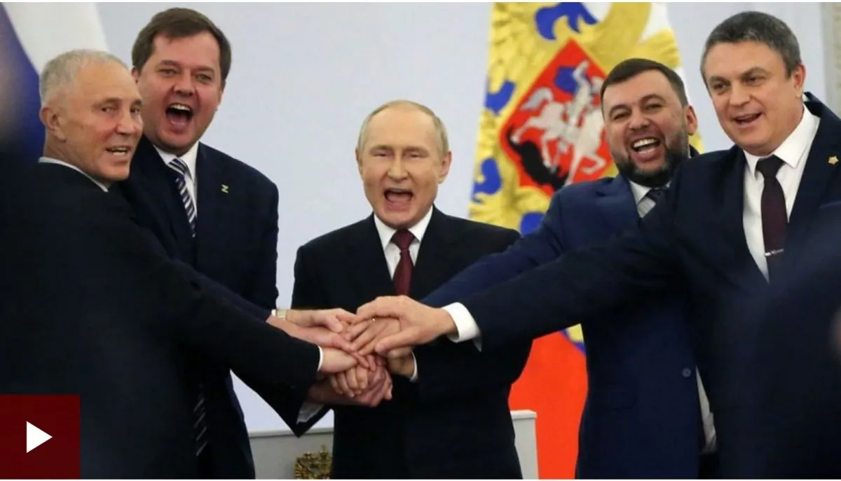 Путин Украины дөрвөн бүс нутгийг ОХУ-ын бүрэлдэхүүнд нэгтгэснээ албан ёсоор зарлалаа