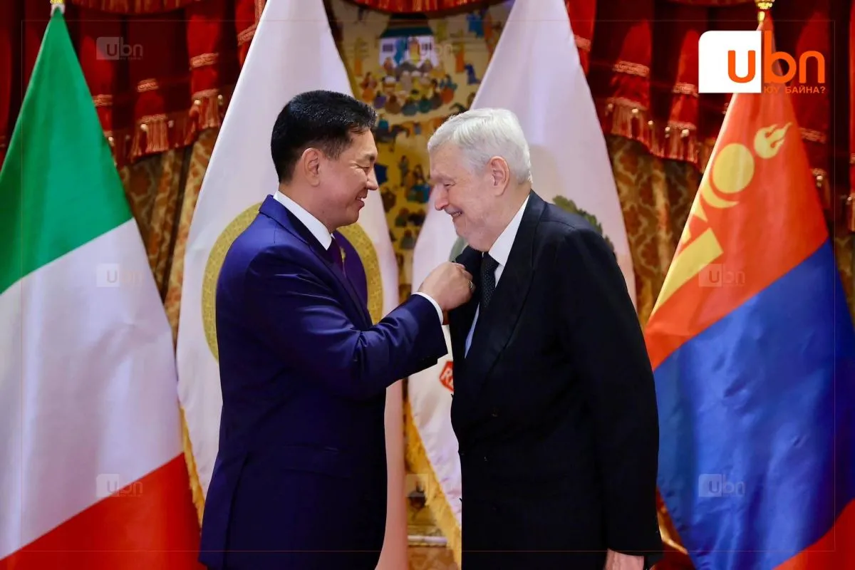 Монгол, Италийн харилцааг хөгжүүлэхэд үнэтэй хувь нэмэр оруулсан иргэдийг шагналаа