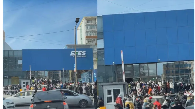 Хямдрал зарласан худалдааны төвийн үйл ажиллагааг түр зогсоожээ