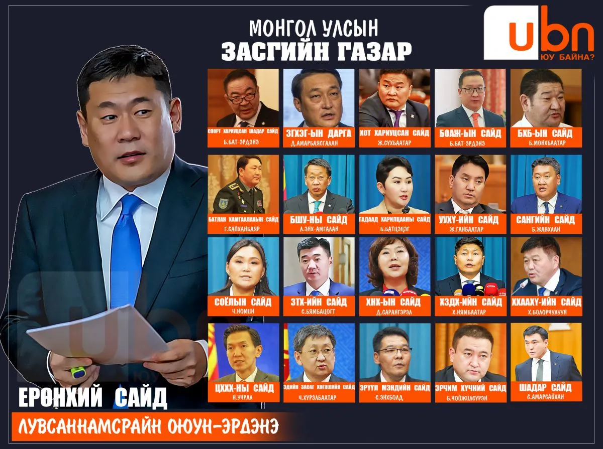 ЭМ-ийн сайд С.Энхболд, БХБ-ын сайд Б.Мөнхбаатар нарыг хэвээр үлдээхээр болжээ